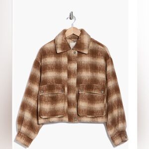 Lucky Brand Brown Plaid Women's Jacket / XS